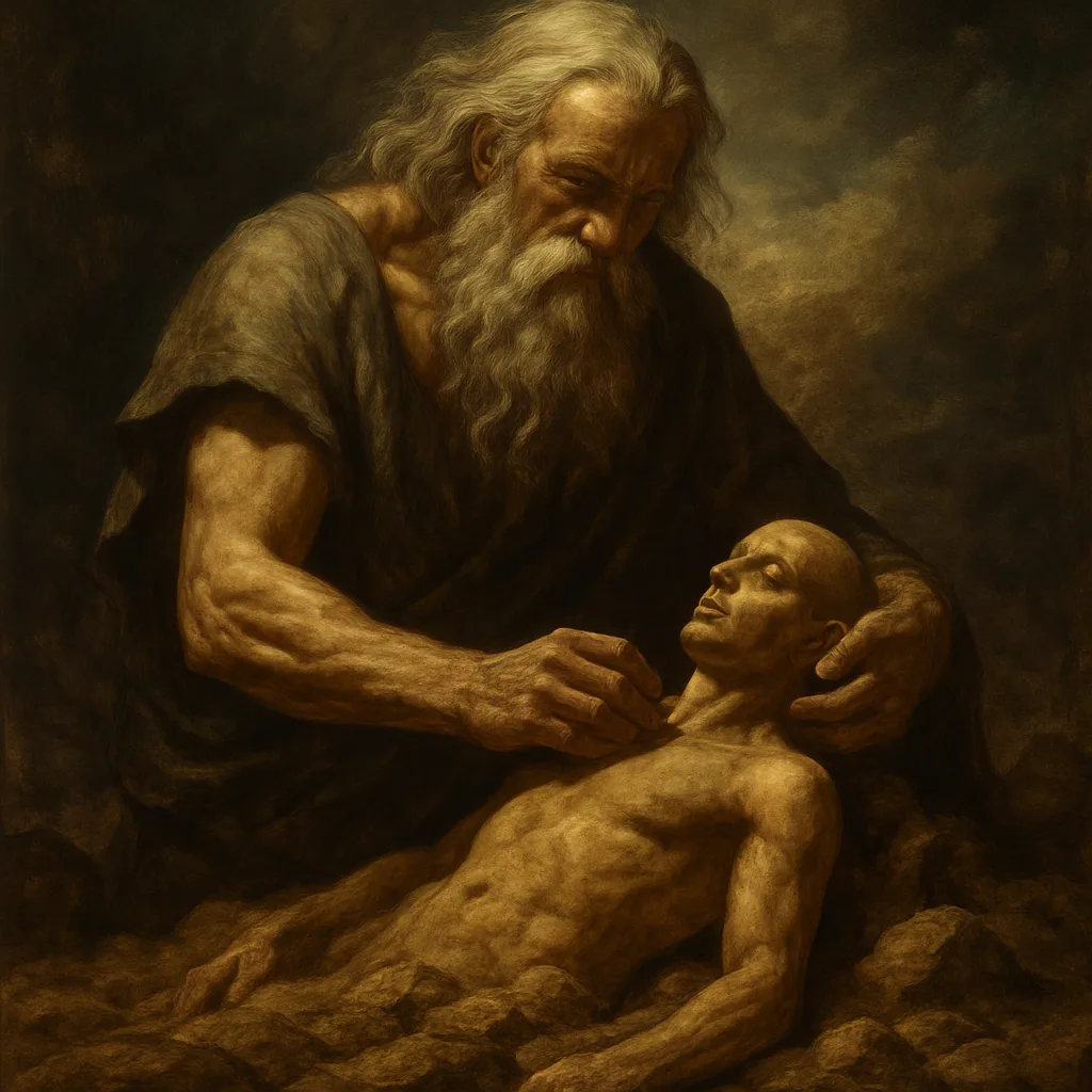 Creation of life from clay
