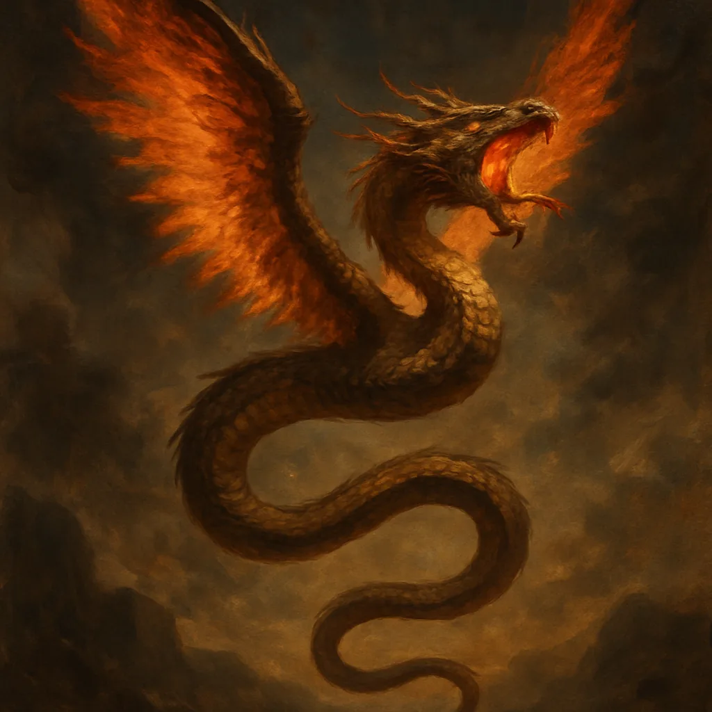 Fiery flying serpent